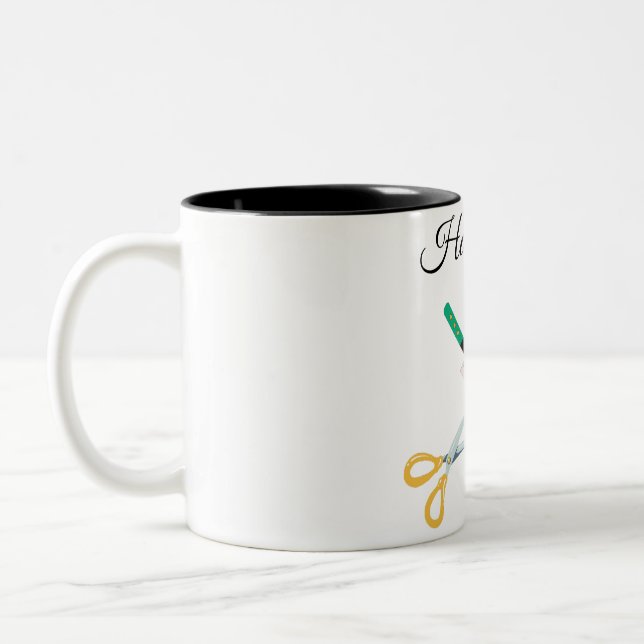 Friseur Zweifarbige Tasse (Links)