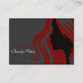 Friseurausweis (Dunkelrot) Terminkarte