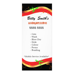 Friseurbuchkarte Werbekarte