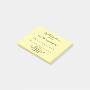Friseurcreme und Schwarz Ihren nächsten Termin Post-it Klebezettel