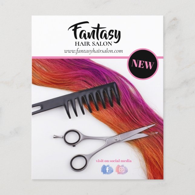 Friseurdesign Flyer (Vorne)