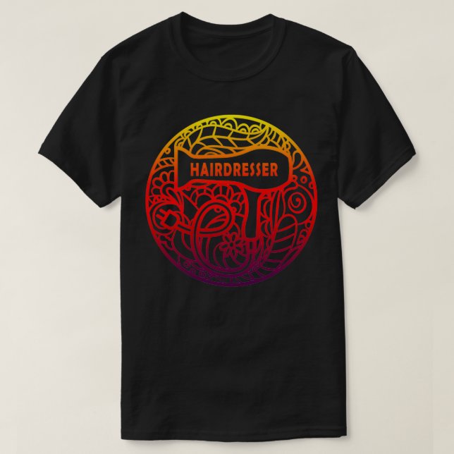 Friseurdesign T-Shirt (Design vorne)