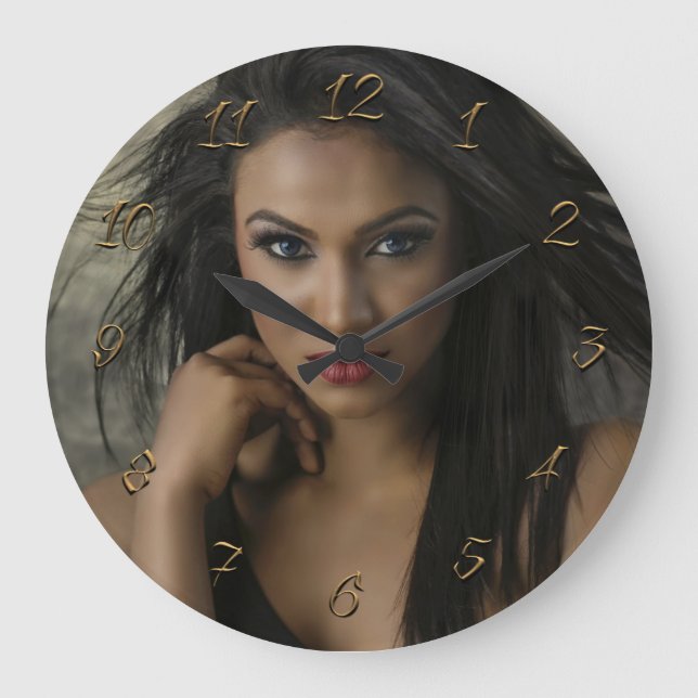 Friseure Große Wanduhr (Vorderseite)