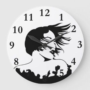 Friseure Große Wanduhr