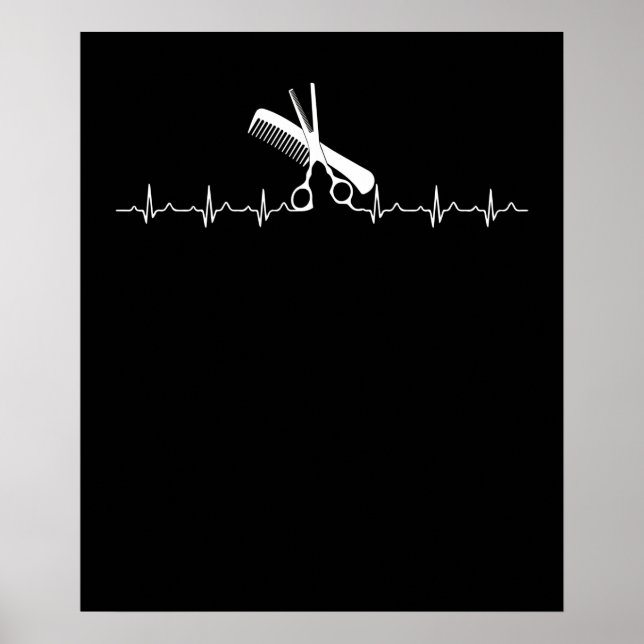 Friseure: Heartbeat Liebe Friseur Poster (Vorne)