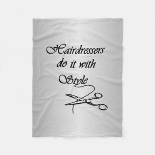 Friseure machen das mit Stil Fleecedecke