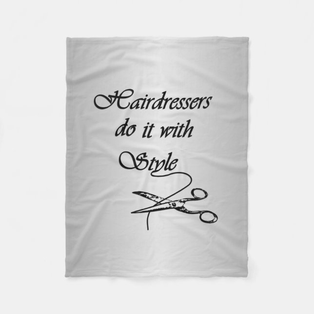 Friseure machen das mit Stil Fleecedecke (Vorderseite)