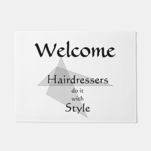 Friseure machen das mit Stil Fußmatte