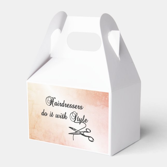 Friseure machen das mit Stil Geschenkschachtel (Vorderseite)