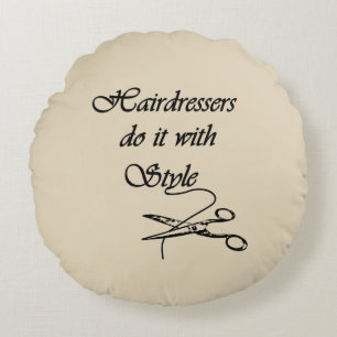 Friseure machen das mit Stil Rundes Kissen