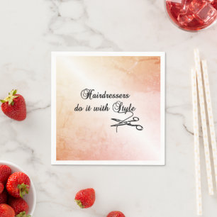 Friseure machen das mit Stil Serviette