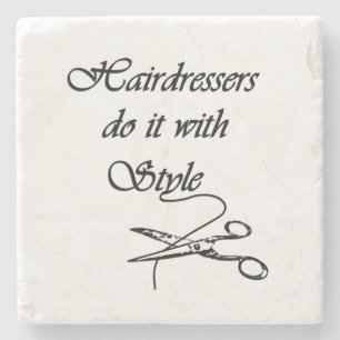 Friseure machen das mit Stil Steinuntersetzer