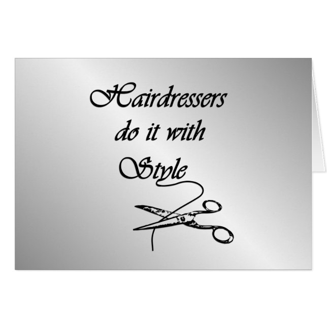 Friseure machen es mit stilechter Decke im Inneren (Vorderseite (Horizontal))