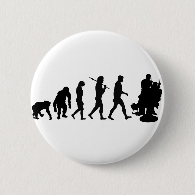 Friseurfriseur-Haar-Stylist Button (Vorderseite)