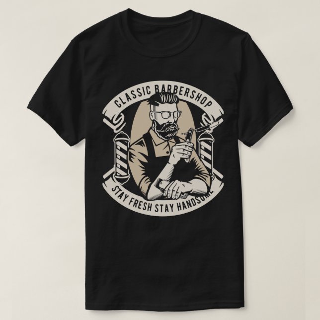 Friseurgeschäft 91 T-Shirt (Design vorne)