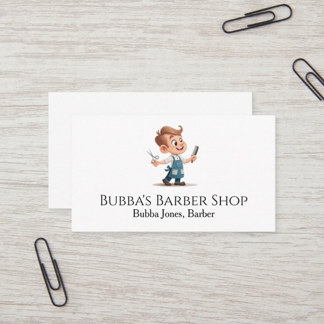 Friseurgeschäft Visitenkarte (Vorderseite/Rückseite Beispiel)