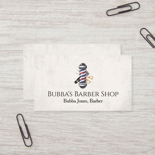 Friseurgeschäft Visitenkarte (Vorderseite/Rückseite Beispiel)
