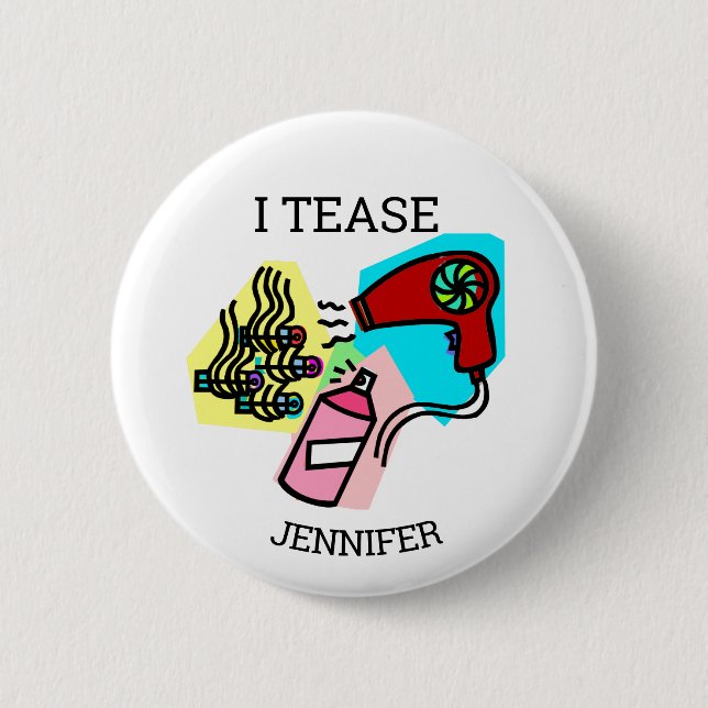 Friseurgeschenke Button (Vorderseite)