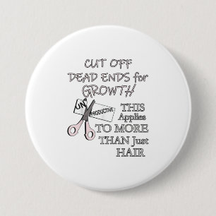 Friseurgeschenke Friseur Funny Barber Quote Button
