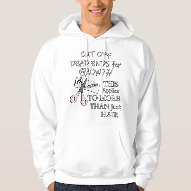Friseurgeschenke Friseur Funny Barber Quote Hoodie (Vorderseite)