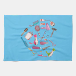 Friseurhandwerkzeug Geschirrtuch