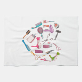 Friseurhandwerkzeug Geschirrtuch