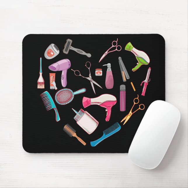 Friseurhandwerkzeug Mousepad (Mit Mouse)