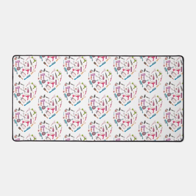 Friseurhandwerkzeug Schreibtischunterlage (Vorderseite)