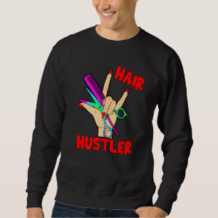Friseurin Friseurin Fresser Frauen Rockhand sie Sweatshirt