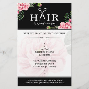 Friseurin-Friseurin-Hair-Cut-Typografie-Logo-Klass Flyer