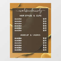 Friseurin Gold Inky Abstrakter Alkohol Fab-Wert