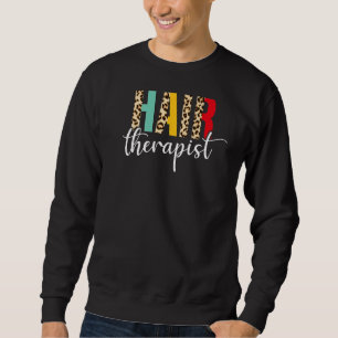 Friseurin Leopard Haar Friseur Sweatshirt
