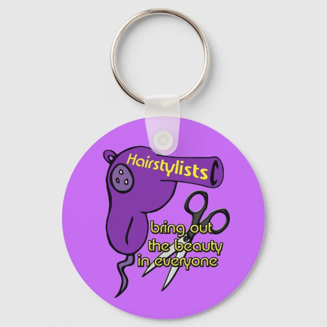 Friseurin-Schlüsselanhänger Schlüsselanhänger (Vorderseite)