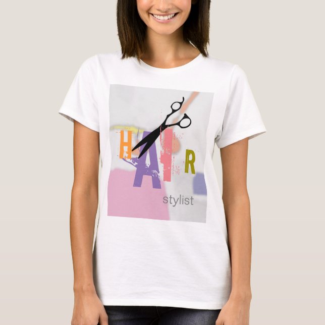 Friseurin T-Shirt (Vorderseite)