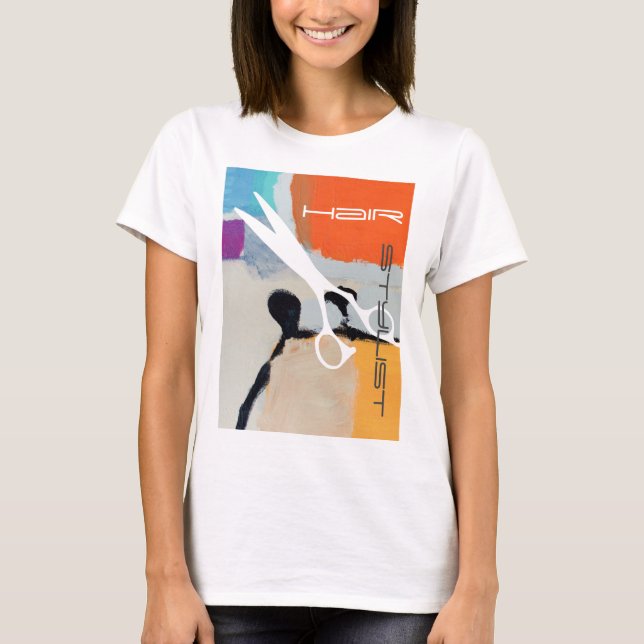 Friseurin T-Shirt (Vorderseite)