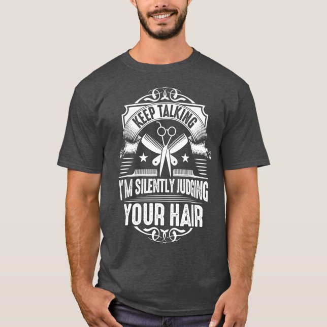 Friseurjacke T-Shirt (Vorderseite)