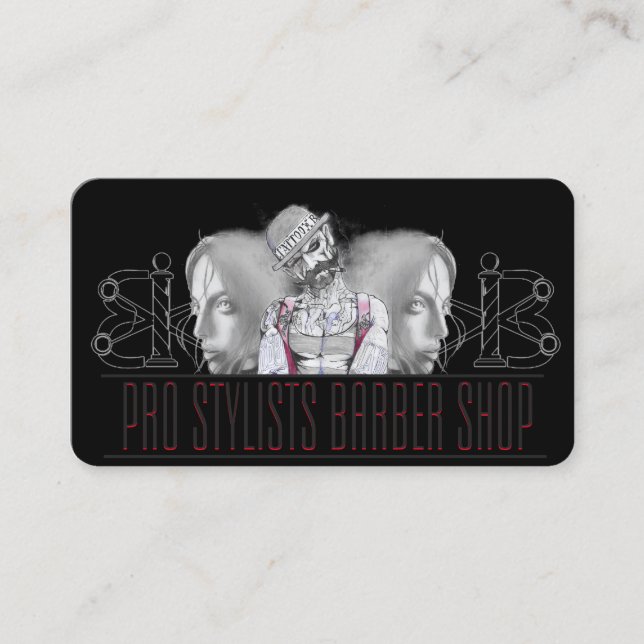 Friseurkarte Visitenkarte (Vorderseite)