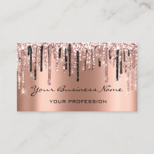 Friseurnägel Makeup Eyelash Rose Gold Visitenkarte