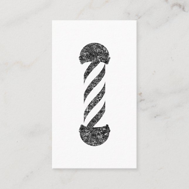 Friseurpfosten Visitenkarte (Vorderseite)