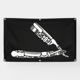 Friseurrasiermesserikonen Banner