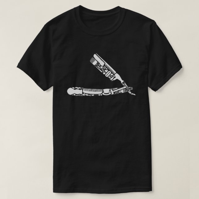 Friseurrasiermesserikonen T-Shirt (Design vorne)