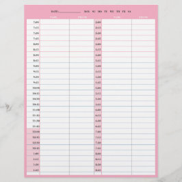 Friseursalon 1-tägige Terminkalender Briefbogen