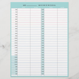 Friseursalon 1-tägige Terminkalender Briefbogen