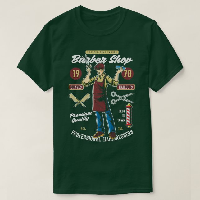 Friseursalon 21 T-Shirt (Design vorne)