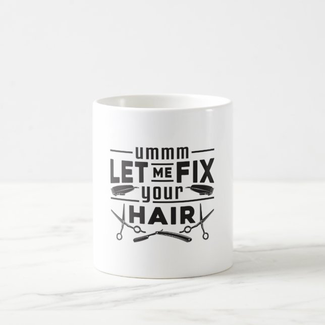 Friseursalon Barber Schere Friseur Geschenk Idee Kaffeetasse (Mittel)