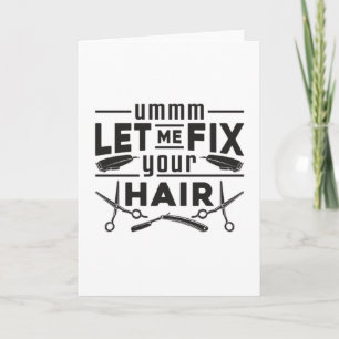 Friseursalon Barber Schere Friseur Geschenk Idee Karte