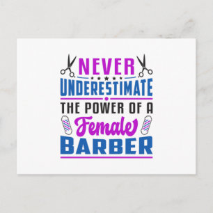 Friseursalon Barber Schere Friseur Geschenk Idee Postkarte