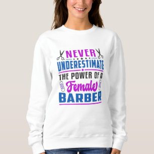 Friseursalon Barber Schere Friseur Geschenk Idee Sweatshirt