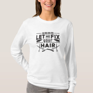 Friseursalon Barber Schere Friseur Geschenk Idee T-Shirt