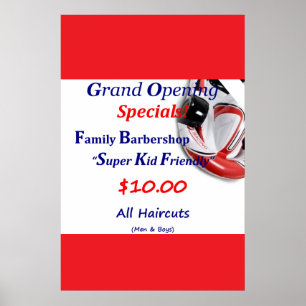 Friseursalon-Barbershop-Plakate Haarschnitt Sale Poster
